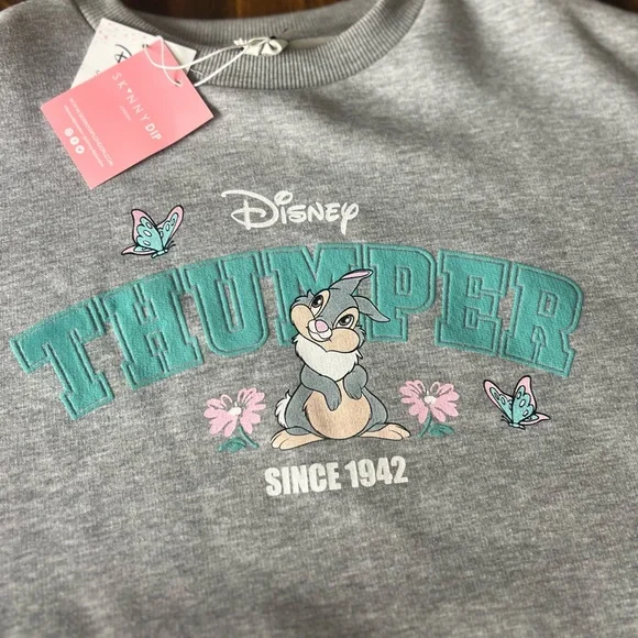 NEW Bambi Thumper Disney Sweatshirt XLarge - Picture 5 of 10